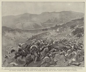 The Frontier Troubles in India, the Charge of the Guides Cavalry and the 11th Bengal Lancers at the Relief of Chakdara, August 1897